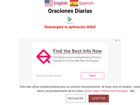 'curacionesmilagrosaslaoracion.com' screenshot