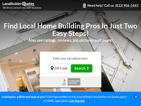 'localbuilderquotes.com' screenshot
