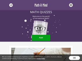 'mathandmind.com' screenshot