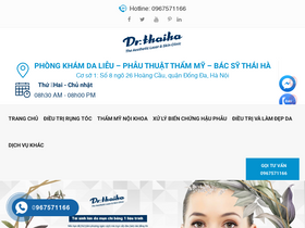 'drthaiha.vn' screenshot