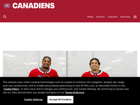 'canadiens.com' screenshot