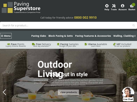 'pavingsuperstore.co.uk' screenshot