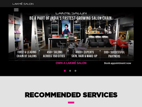 'lakmesalon.in' screenshot