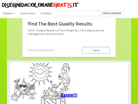 'disegnidacoloraregratis.it' screenshot