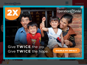 'operationsmile.org' screenshot