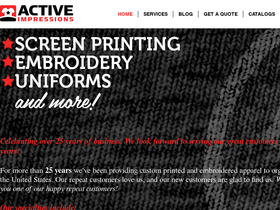 activeimpressions.net homepage screenshot