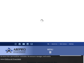 'abepro.org.br' screenshot