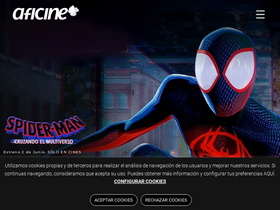 'aficine.com' screenshot