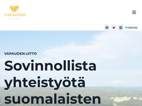 'vapaudenliitto.fi' screenshot