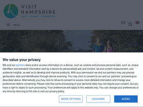 'visit-hampshire.co.uk' screenshot