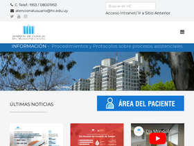 'hc.edu.uy' screenshot
