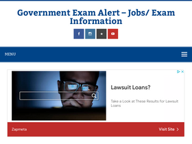 'govtexamalert.com' screenshot