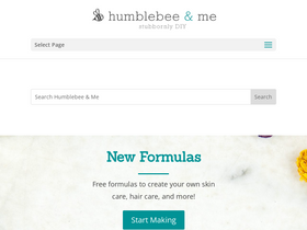 'humblebeeandme.com' screenshot