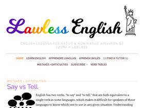 'lawlessenglish.com' screenshot