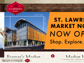 'stlawrencemarket.com' screenshot