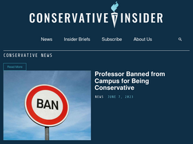 'conservativeinsider.org' screenshot