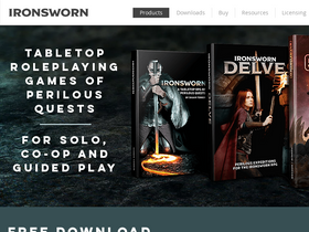 'ironswornrpg.com' screenshot