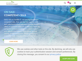 'goldbio.com' screenshot