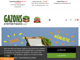 'gazons-synthetiques.net' screenshot