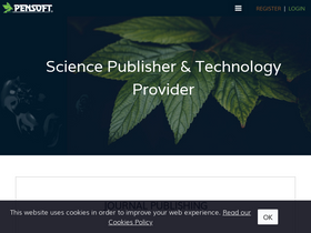'pensoft.net' screenshot