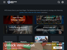 'mtgazone.com' screenshot