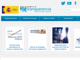 'transparencia.gob.es' screenshot
