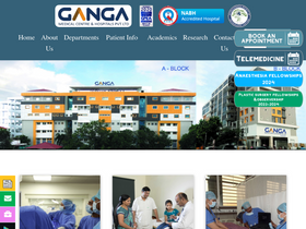 'gangahospital.com' screenshot