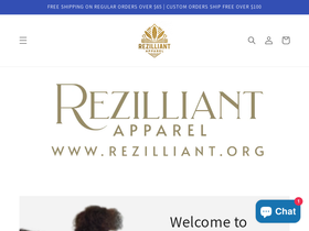 rezilliant.org homepage screenshot