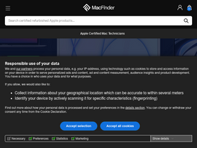 'macfinder.co.uk' screenshot