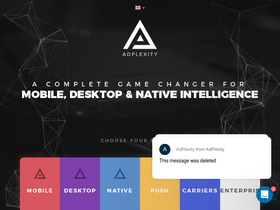 'adplexity.com' screenshot