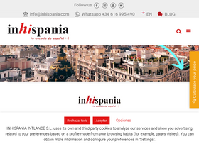 'inhispania.com' screenshot