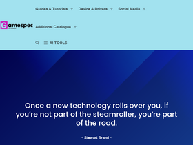 'gamespec.tech' screenshot