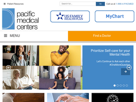 'dev.pacificmedicalcenters.org' screenshot