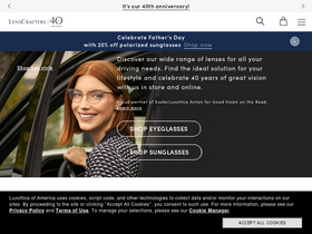 'lenscrafters.com' screenshot