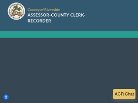 'rivcoacr.org' screenshot