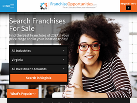 'franchiseopportunities.com' screenshot