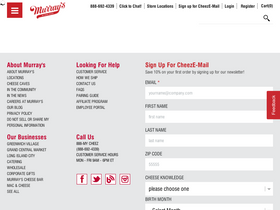 'murrayscheese.com' screenshot