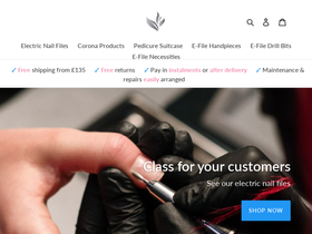 electricnailfiles.co.uk homepage screenshot