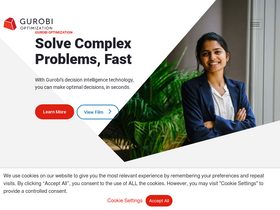 'gurobi.com' screenshot