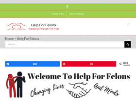 'helpforfelons.org' screenshot