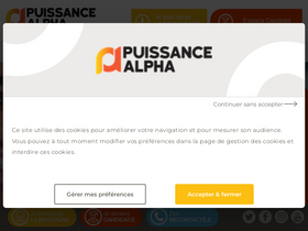 'puissance-alpha.fr' screenshot