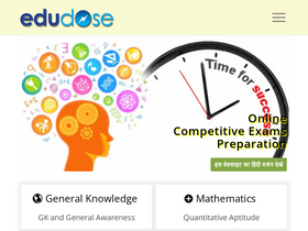'edudose.com' screenshot