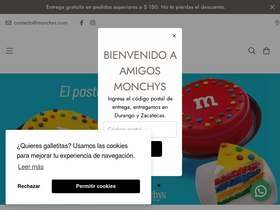 monchys.com homepage screenshot