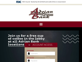 'adrianbank.com' screenshot