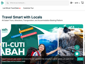 'sabahtravel.com' screenshot