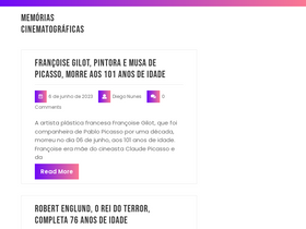 'memoriascinematograficas.com.br' screenshot