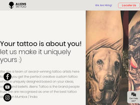 'alienstattoo.com' screenshot