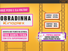 'kinoplex.com.br' screenshot