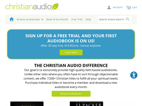 'christianaudio.com' screenshot