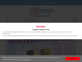 'ambalajstore.com' screenshot